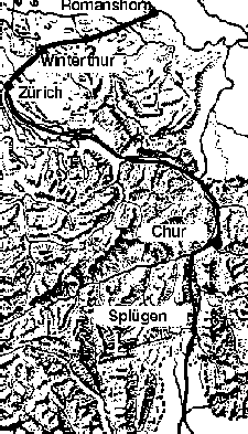 Karte Splgenzufahrt