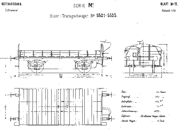 Plan G�terwagen M1_5501-5505