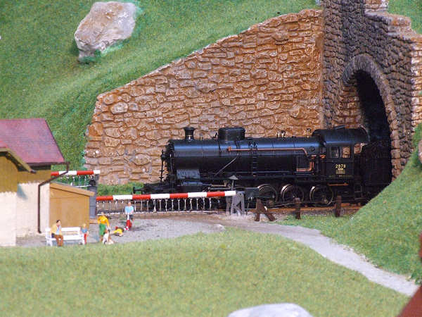 Barriere beim W�rterhaus Tobelegg