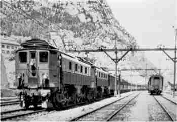 Schnellzug mit Doppeltraktion Be 4/6