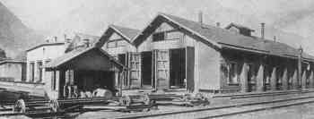 Die Dampfschiebeb�hne des Depots Erstfeld