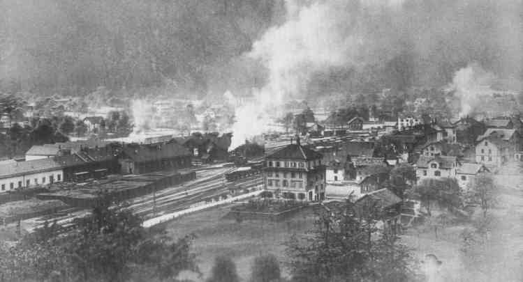 Hochbetrieb im Bahnhof Erstfeld