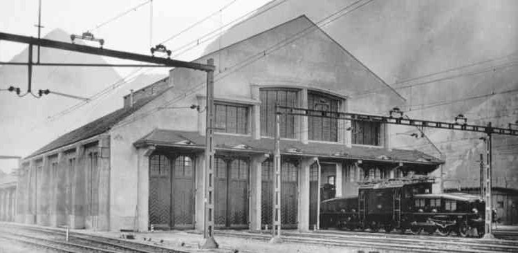 Die neue Remisenhalle f�r die elektrischen Maschinen