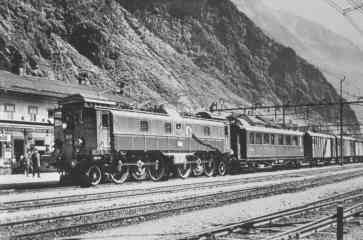 Versuchszug mit Be 4/6 und Messwagen