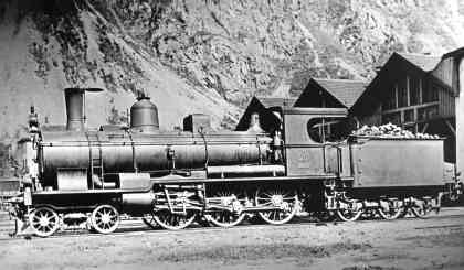 A 3/5 201 Winterthur vor dem Depot Erstfeld